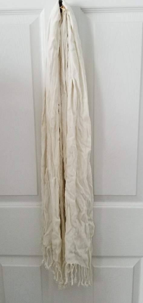 White Tassel Scarf